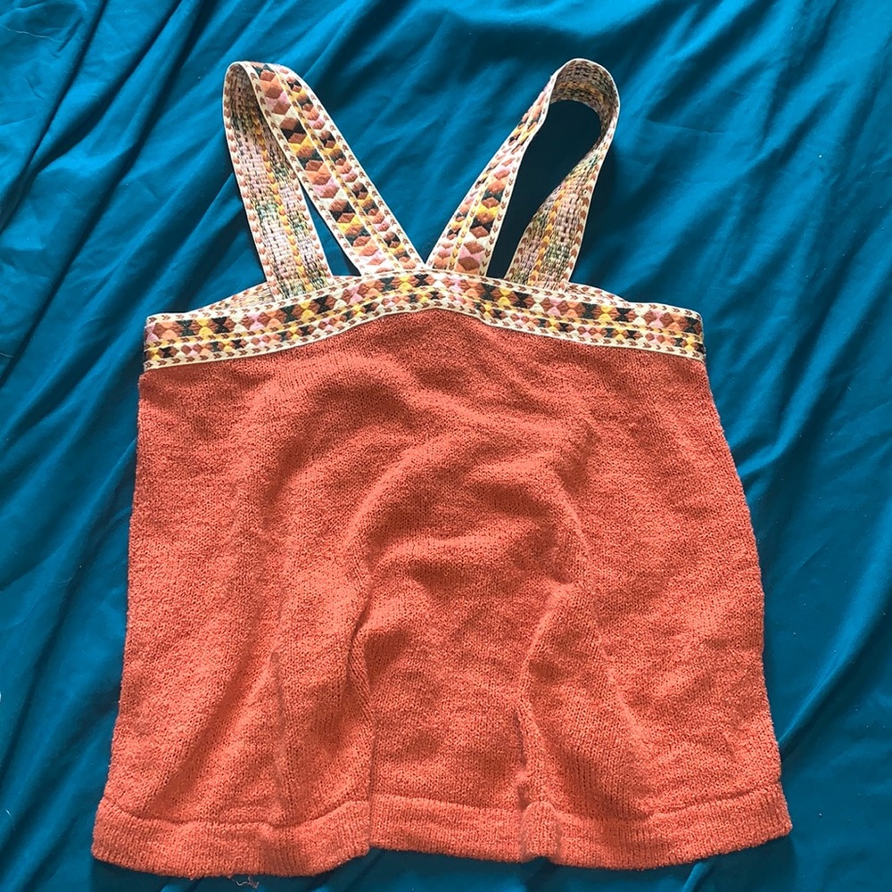 Madewell Knit Embroidered tank top